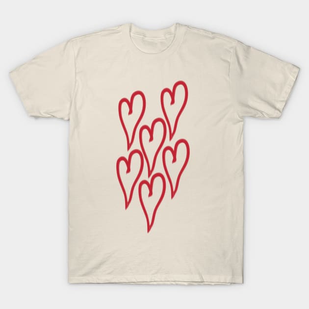 Design Hearts 2 T-Shirt by akula